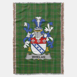 Irish Whelan Coat of Arms Familienwappen Irland Decke