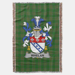 Irish Whelan Coat of Arms Familienwappen Irland Decke