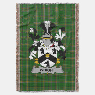 Irish Whight Coat of Arms Familienwappen Irland Decke