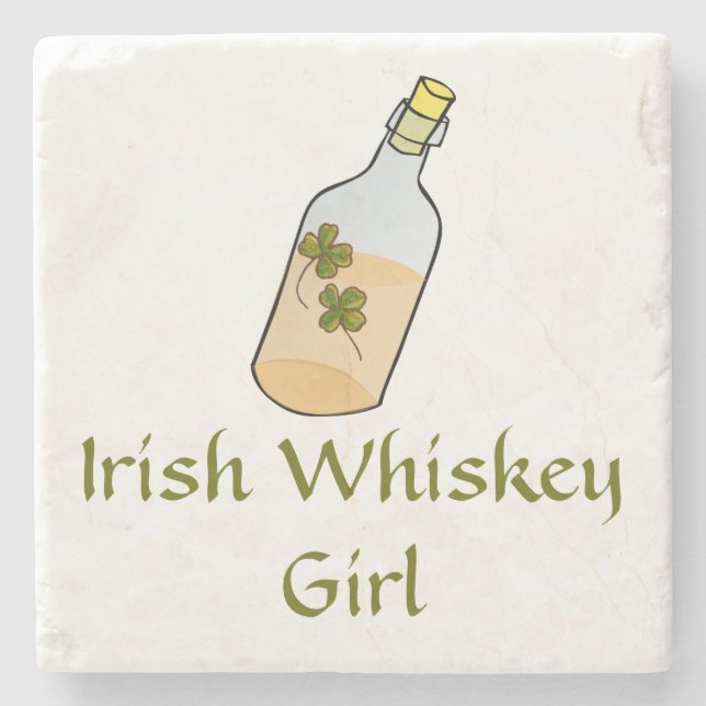 Irish Whiskey Girl Steinuntersetzer (Vorderseite)