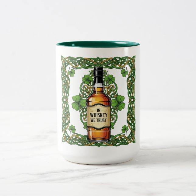 Irish Whiskey Zweifarbige Tasse (Mittel)