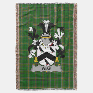 Irish Wise Coat of Arms Familienwappen Irland Decke