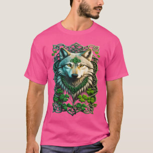 Irish Wolf Celtic Knot Kleeblatt Heritage Pride Ce T-Shirt