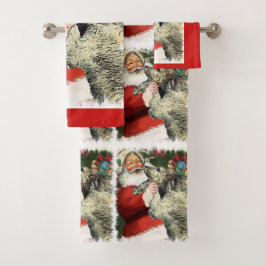 Irish Wolfhound Christmas Badhandtuch Set