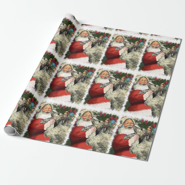 Irish Wolfhound Christmas Geschenkpapier (Ungerollt)