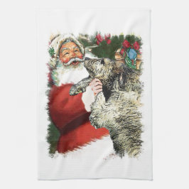 Irish Wolfhound Christmas Handtuch
