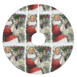 Irish Wolfhound Christmas Polyester Weihnachtsbaumdecke