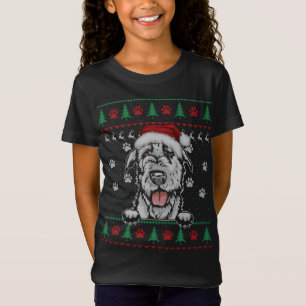 Irish Wolfhound Christmas Ugly Sweater Funny Dog L T-Shirt