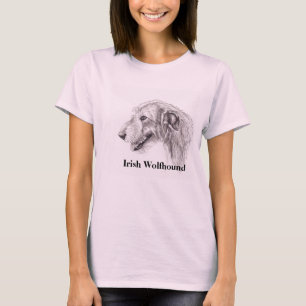 Irish Wolfhound Dog Art T - Shirt