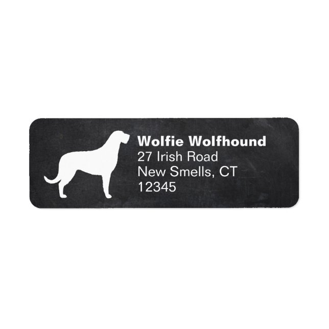 Irish Wolfhound Dog Breed Silhouette (Vorne)
