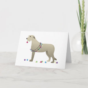 Irish Wolfhound Dog Breed Silhouette Weihnachten