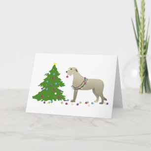 Irish Wolfhound Dog Breed Silhouette Weihnachten
