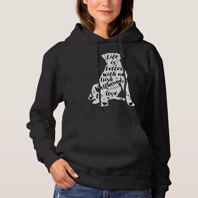 Irish Wolfhound Dog for Irish Wolfhound Dog Hoodie (Vorderseite)