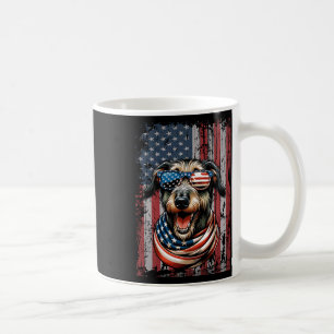 Irish Wolfhound Dog Lover USA Flag 4. Juli Patr Kaffeetasse