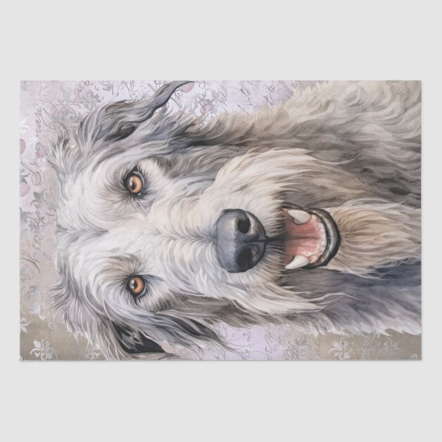 Irish Wolfhound Dog Seidenpapier (Vorderseite)
