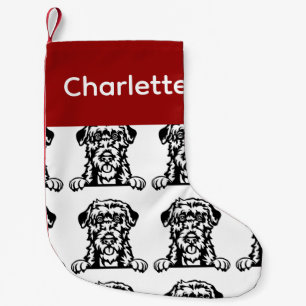 Irish Wolfhound dog socks Customized dog Socks - P Kleiner Weihnachtsstrumpf