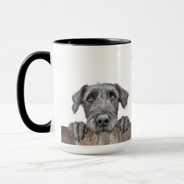 Irish Wolfhound Dog Tasse (Links)
