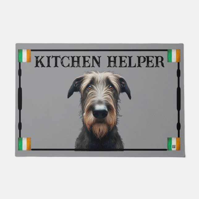 Irish Wolfhound Door Mat Fußmatte (Vorderseite)