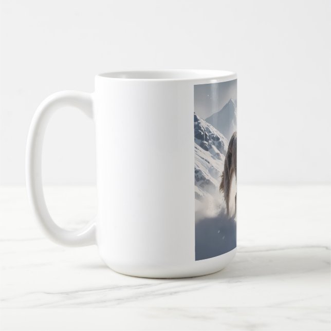Irish Wolfhound Elegant Breed Coffee Tasse (Links)