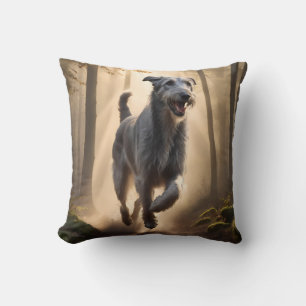 Irish Wolfhound Elegant Breed Throw Pillow Kissen