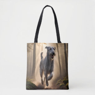 Irish Wolfhound Elegante Shoulder Tote Tag