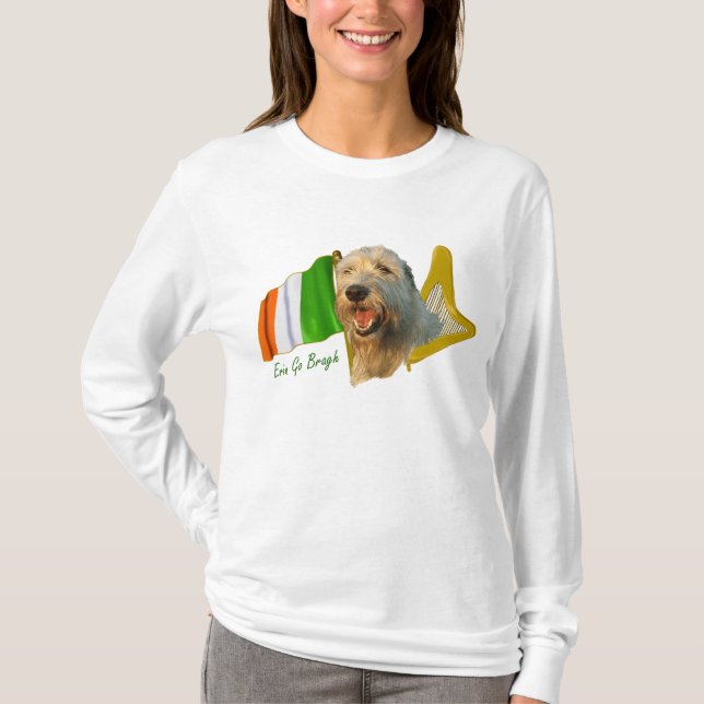 Irish Wolfhound Erin Go Bragh T-Shirt (Vorderseite)