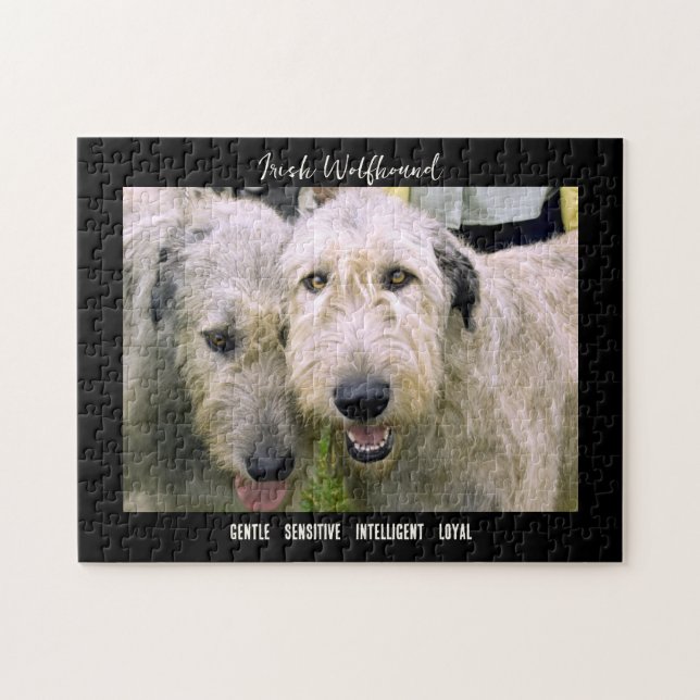 Irish Wolfhound Foto Dog Breed Puzzle (Horizontal)