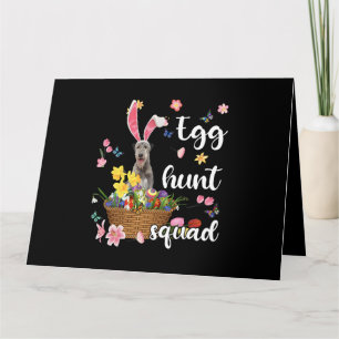 Irish Wolfhound Frohe Ostern Ostertag Buntes Oster Karte