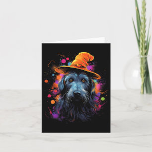 Irish Wolfhound Halloween Dog Pet Dog Karte