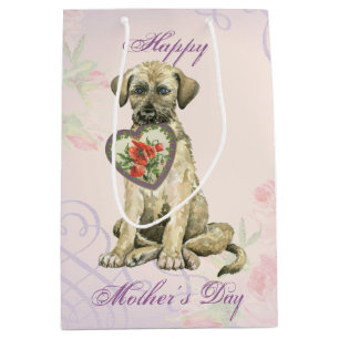 Irish Wolfhound Heart Mama Mittlere Geschenktüte