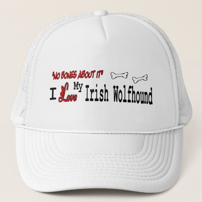 Irish Wolfhound (I-Liebe) Hat Truckerkappe (Vorderseite)