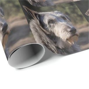 Irish Wolfhound Ich bin nicht amüsiert, Geschenkpapier