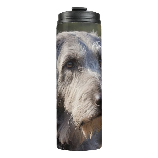Irish Wolfhound ich bin nicht erstaunt, Thermosbecher (Vorderseite)
