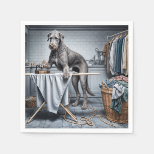 Irish Wolfhound Ironing Clothes Serviette