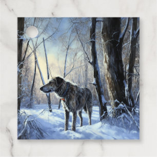 Irish Wolfhound Let It Snow Weihnachten Geschenkanhänger