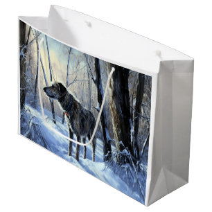 Irish Wolfhound Let It Snow Weihnachten Große Geschenktüte
