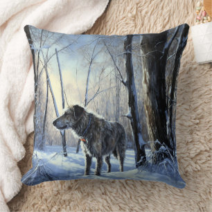 Irish Wolfhound Let It Snow Weihnachten Kissen