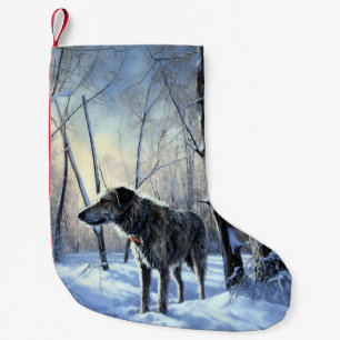 Irish Wolfhound Let It Snow Weihnachten Kleiner Weihnachtsstrumpf