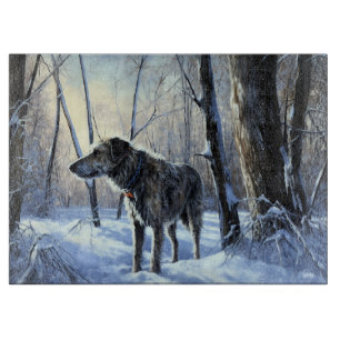Irish Wolfhound Let It Snow Weihnachten Schneidebrett