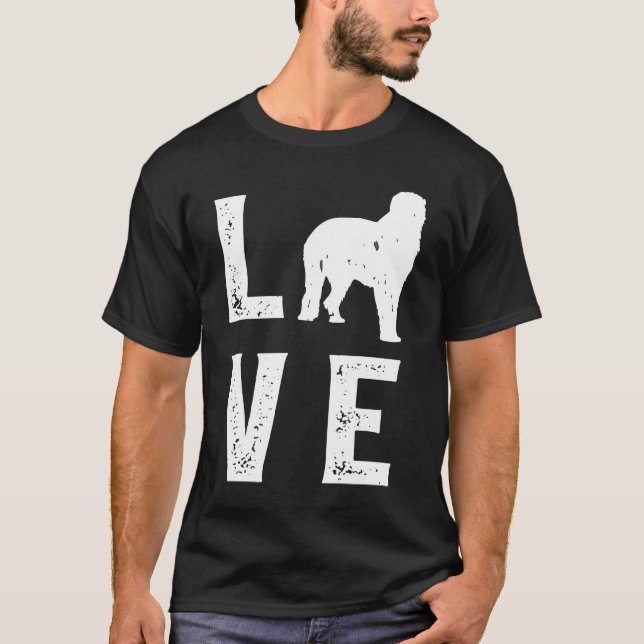 Irish Wolfhound Love T-Shirt (Vorderseite)