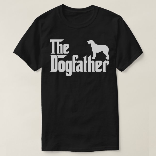 Irish Wolfhound Lover Gift DogFather T-Shirt (Design vorne)