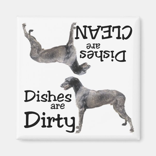 Irish Wolfhound Lovers Dishwasher Magnet (Vorne)