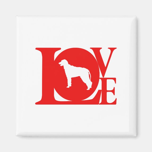 Irish Wolfhound Magnet (Vorne)