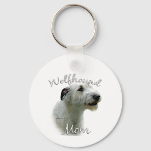 Irish Wolfhound Mama 2 Schlüsselanhänger