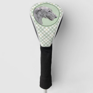 Irish Wolfhound Painting - Niedliche Original Dog Golf Headcover