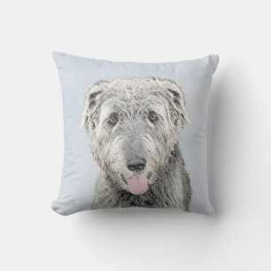 Irish Wolfhound Painting - Niedliche Original Dog  Kissen