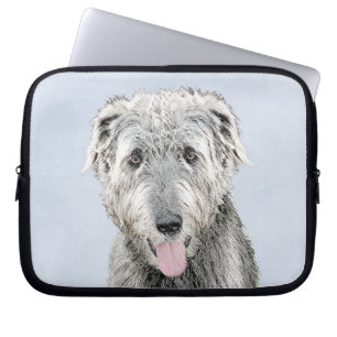 Irish Wolfhound Painting - Niedliche Original Dog Laptopschutzhülle