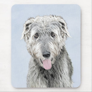 Irish Wolfhound Painting - Niedliche Original Dog  Mousepad
