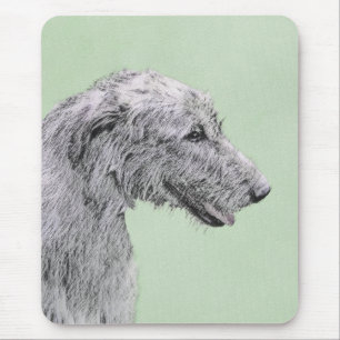 Irish Wolfhound Painting - Niedliche Original Dog Mousepad