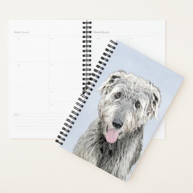 Irish Wolfhound Painting - Niedliche Original Dog  Planer (Anzeige)